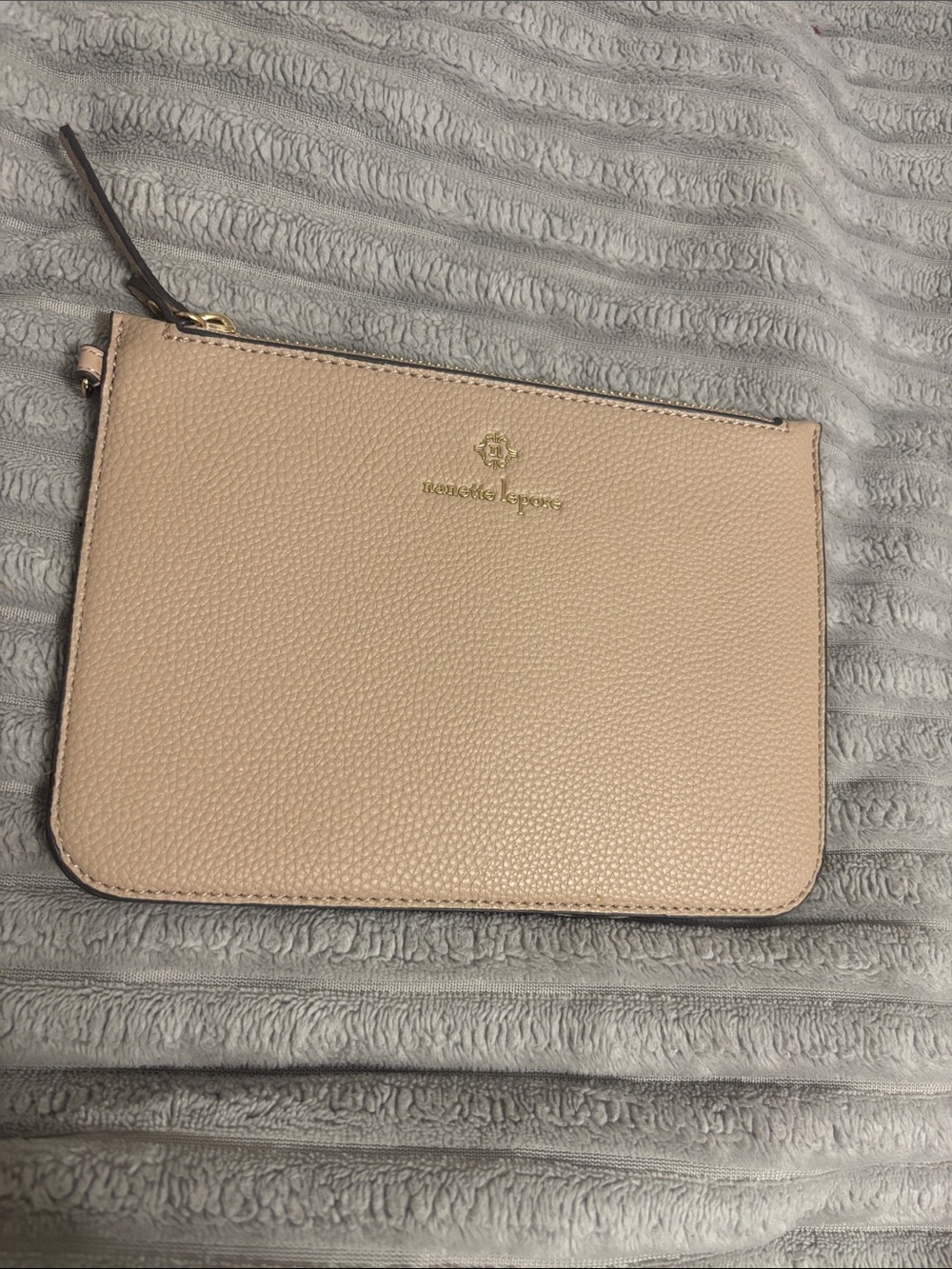 Nanette Lepore Pebbled Leather Wristlet